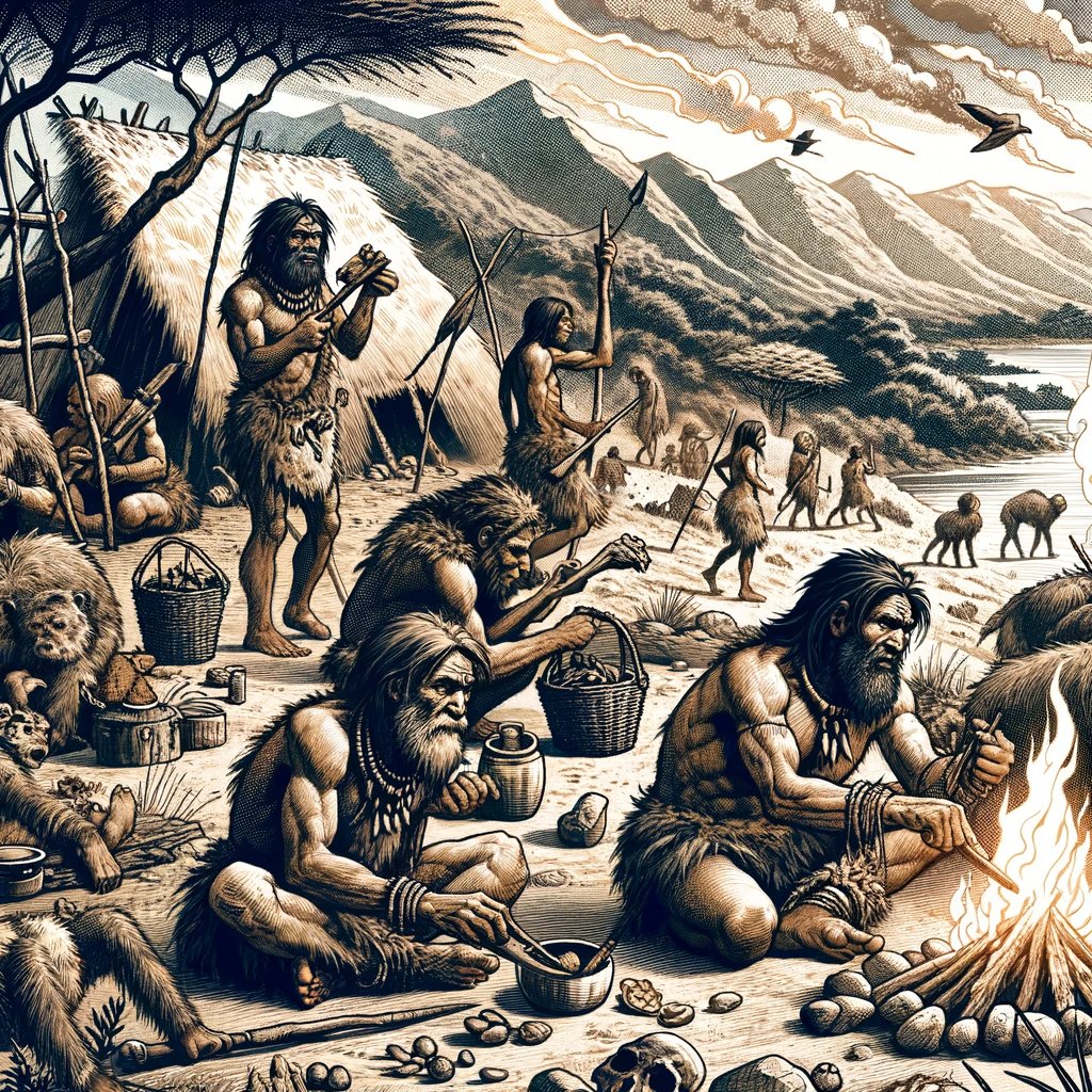 nftboxteam's tweet photo. Day 8:"Hunting and gathering in the Paleolithic: Survival through hunting techniques and using natural resources. #HuntersGatherers #Survival https://t.co/0xHO6kPfzS