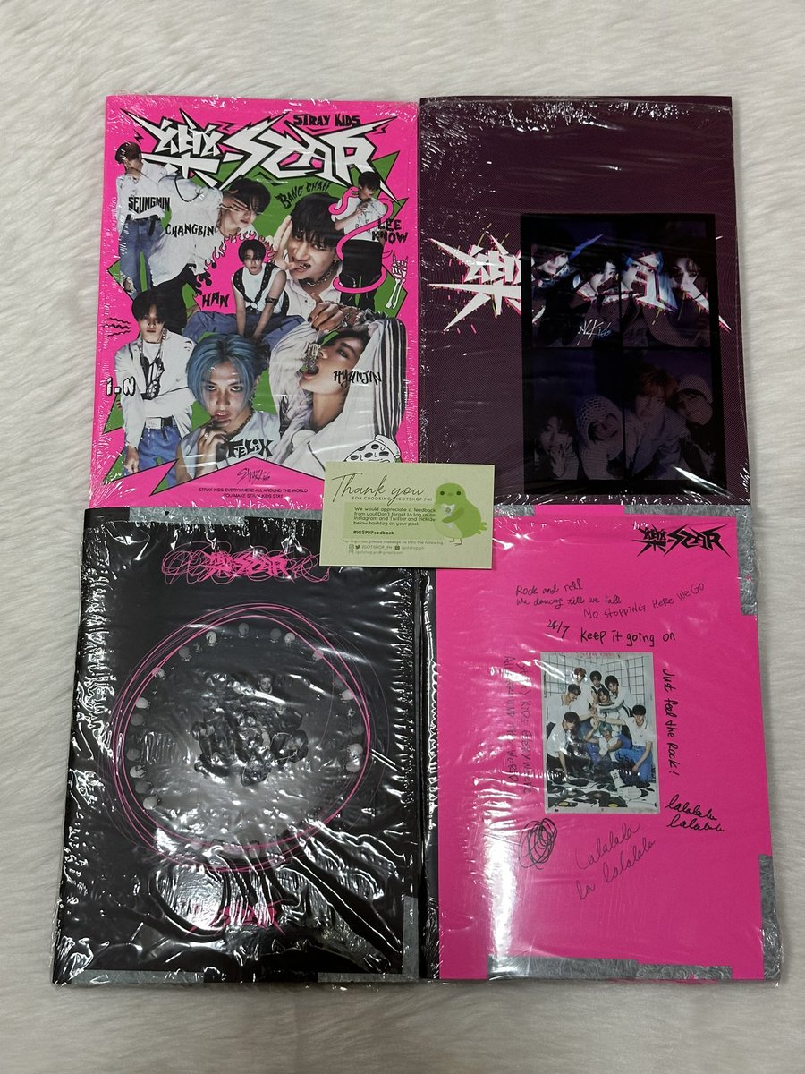 IGOTSHOP_PH's tweet photo. #IGSPHOnHand

WTS/LFB

Stray Kids Rockstar Album
• Limited - PHP100
• Rock / Roll - PHP50 each
• Headliner - PHP50
• Postcard - PHP50
*Unsealed, but complete inclusions except pcs &amp; polas https://t.co/AyfcyfzZLQ