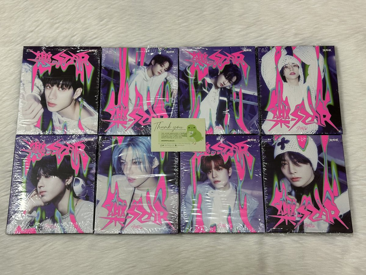 IGOTSHOP_PH's tweet photo. #IGSPHOnHand

WTS/LFB

Stray Kids Rockstar Album
• Limited - PHP100
• Rock / Roll - PHP50 each
• Headliner - PHP50
• Postcard - PHP50
*Unsealed, but complete inclusions except pcs &amp; polas https://t.co/AyfcyfzZLQ