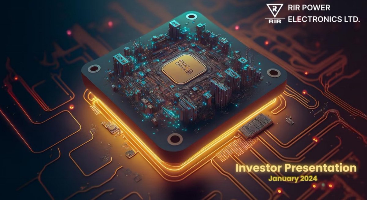 RIR Power Electronics Ltd. tweet media