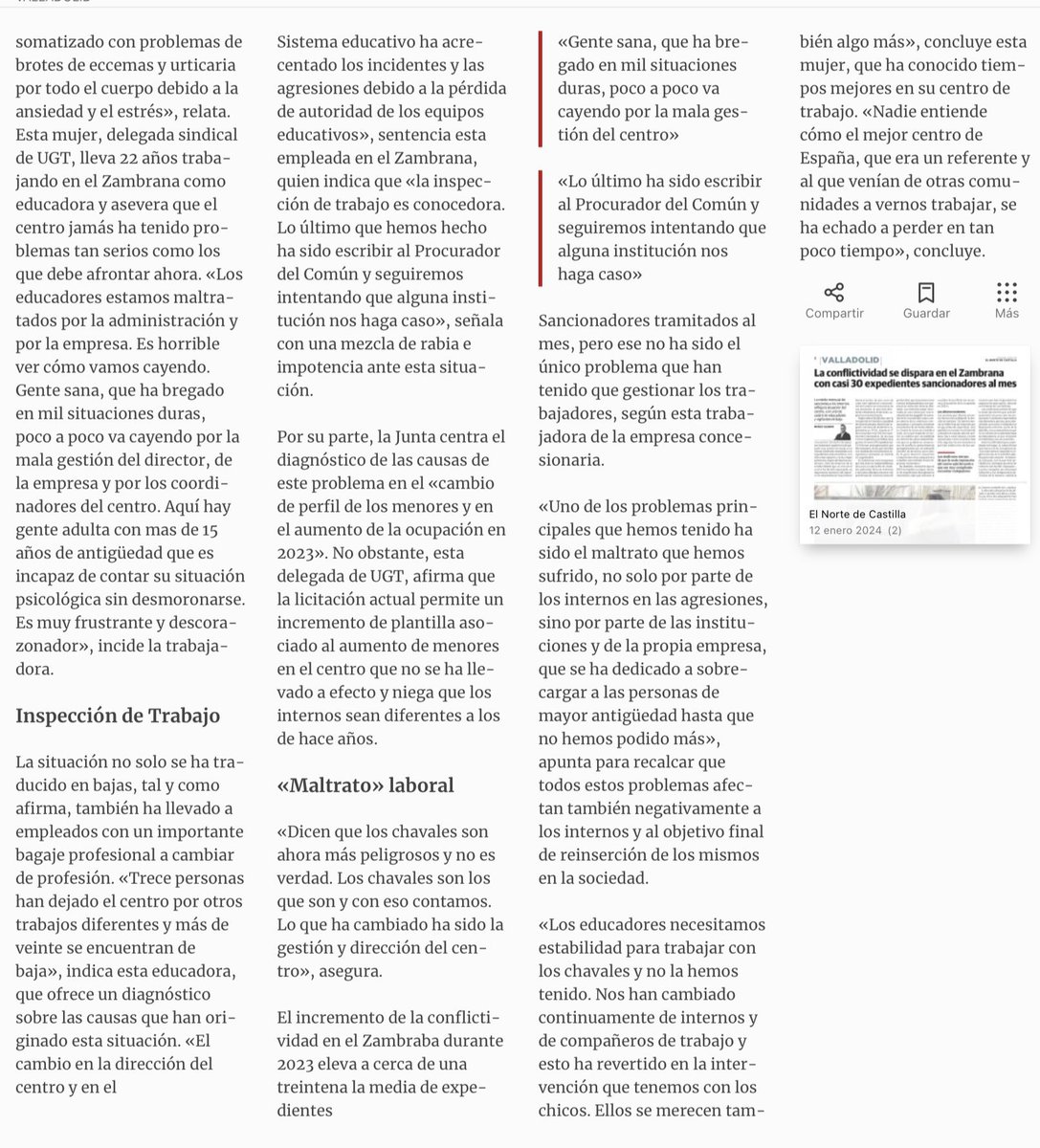 _📢A Profesionales de recursos de infancia del Estado para ayudar al Zambrana de Valladolid, en manos de <a href="/Clariane/">Clariane</a>. Nos cuentan que la situación es dramática para trabajadorxs y jóvenes <a href="/JuventudInfGob/">Ministerio de Juventud e Infancia</a>. Urgen soluciones <a href="/jcyl/">Junta de Castilla y León</a> <a href="/sirarego/">Sira Rego 🔻</a> <a href="/rubenperezEU/">Rubén Pérez Correa🔻</a> <a href="/RafaEscudero1/">Rafa Escudero</a> <a href="/MargaritaGC_Ec/">Margarita Guerrero Calderón🔻🇵🇸</a>