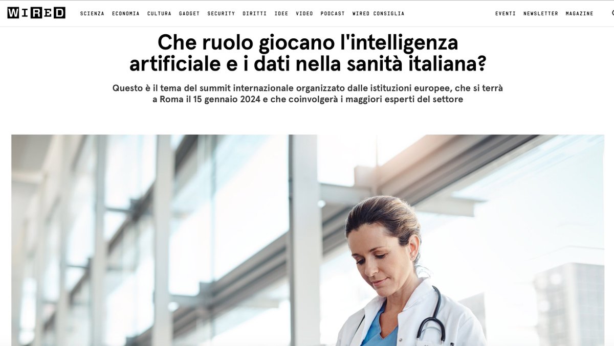 Felicia Pelagalli, PhD (@feliciapelagall) on Twitter photo 👉<a href="/guidoscorza/">Guido Scorza</a> Componente <a href="/GPDP_IT/">Garante Privacy</a> : "Non c’è e non deve esservi nessun antagonismo tra diritto a innovare, diritto alla #salute e diritto alla #privacy. Dobbiamo trovare la miglior possibile posizione di equilibrio”.
👉Leggi l'articolo su <a href="/wireditalia/">Wired Italia</a>: wired.it/article/intell… 👉<a href="/guidoscorza/">Guido Scorza</a> Componente <a href="/GPDP_IT/">Garante Privacy</a> : "Non c’è e non deve esservi nessun antagonismo tra diritto a innovare, diritto alla #salute e diritto alla #privacy. Dobbiamo trovare la miglior possibile posizione di equilibrio”.
👉Leggi l'articolo su <a href="/wireditalia/">Wired Italia</a>: wired.it/article/intell…