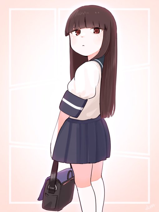 「black hair school bag」 illustration images(Latest)｜4pages