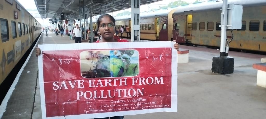 In future more struggles to the Humans through soil degradation, water storage shortage, heat waves, pollution, Fossil Fuels crisis and Global Warming ! #SaveEarthFromPollution 
#GeethikaVenkatesan
International Young Climate and Environmental Activist and Global Campaigner