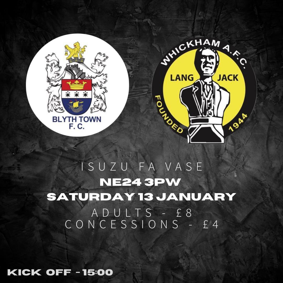 WhickhamFC's tweet photo. Morning, Glebe fans! It’s Vase matchdayyyy!!

Get along and back the Jacks 

#backthejacks https://t.co/KkZFMio4m3