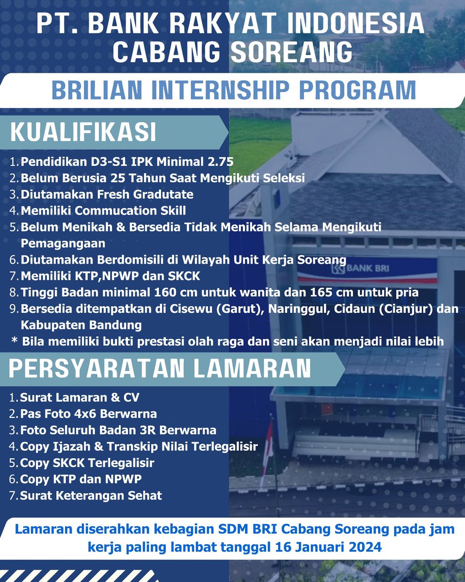 DulunyaPakboy's tweet photo. @worksfess Setahu gw ini salah satu program intern yg paling jelas jenjang karirnya, hampir semua bakal naik statusnya dari intern ke kontrak, terus kalo niat bisa ikut seleksi jadi kartap https://t.co/1EKDlQKD8u