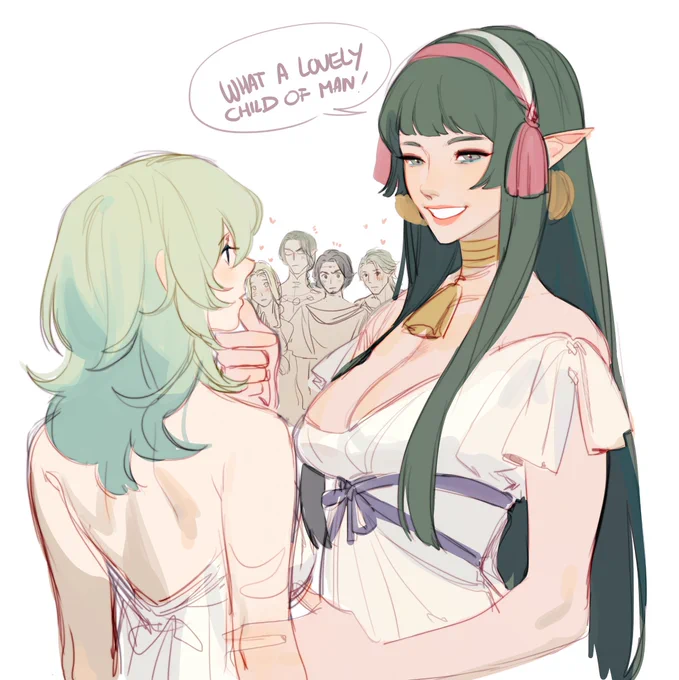 ah, easy. That'd be Sothis. I don't think it's as OCing as it is being really infatuated with what she represents and her adult form in the fresco
