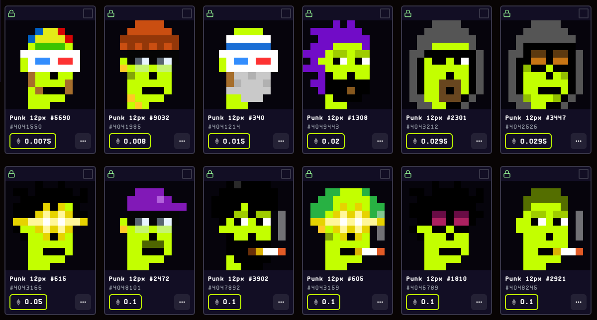 punks12px's tweet photo. market update - punks 12px, the ethscribe edition (10 000 max.) are now listed on ordex (0% / zero royality) here -> https://t.co/OxJbBpQjM1   remember: first is first. first 10000 punks (in 12px) on ethereum / ethscriptions. 
#12px #punks #ethscribe https://t.co/fo3V6cEtea