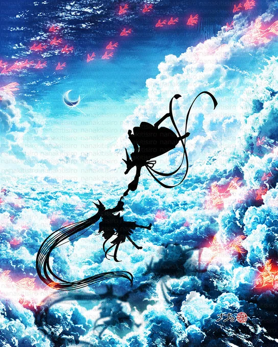 天空の寝床 #イラスト #illust
