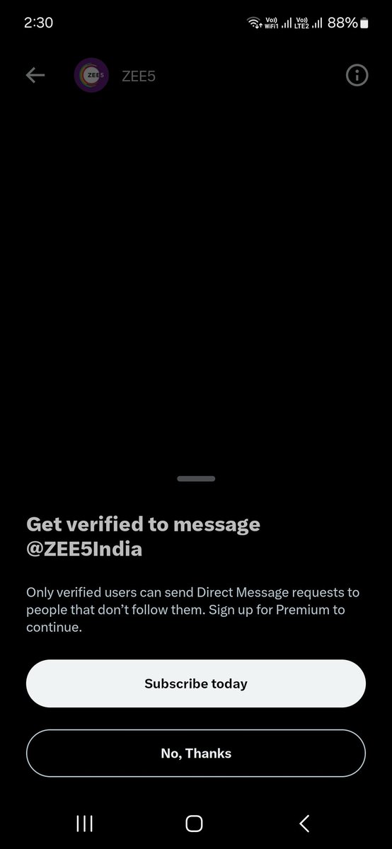AlwaysSandeeep's tweet photo. @ZEE5India I'm not able to do direct message. https://t.co/TDEf9gsmBV