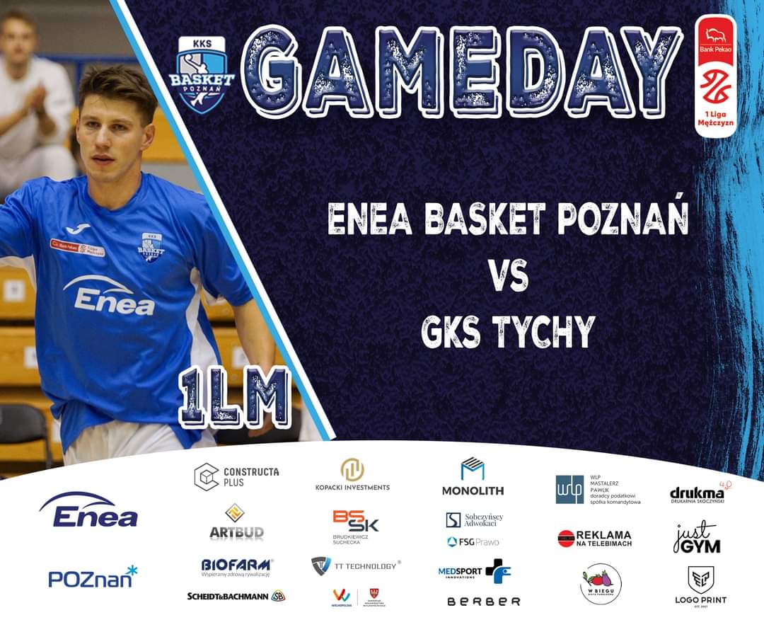 basketpoznan's tweet photo. 𝐆𝐀𝐌𝐄𝐃𝐀𝐘❗️
@Pekao 1LM
🏀 Enea Basket Poznań vs GKS Tychy
📆 13.01.2024
⏱ 14.00
🏟 Hala AWF P-ń, ul. Droga Dębińska 10c, Poznań
🎥 https://t.co/Jdm2l4N4Xw
#enea #miastoPoznan #artbud #constructaPlus #biofarm
#poznanwspiera #basket #kks https://t.co/fCbAMih4GR