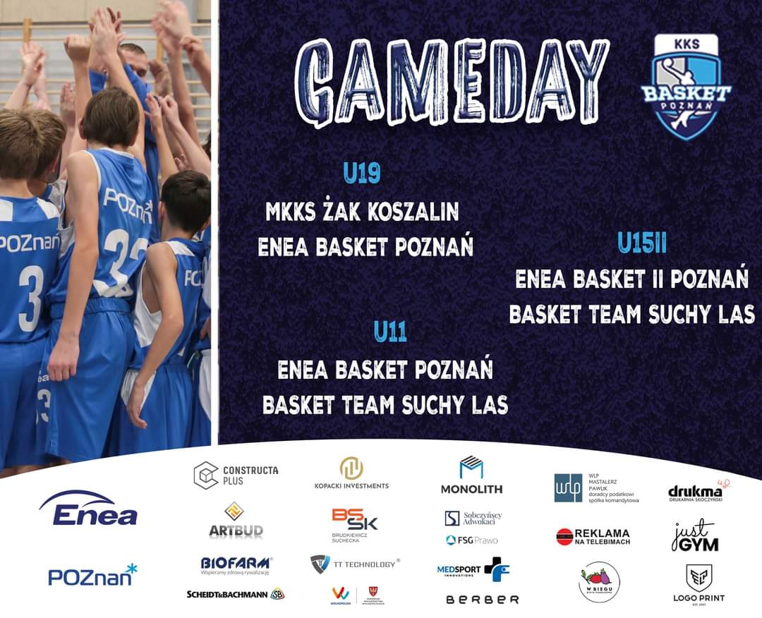 basketpoznan's tweet photo. 𝐆𝐀𝐌𝐄𝐃𝐀𝐘❗️
@Pekao 1LM
🏀 Enea Basket Poznań vs GKS Tychy
📆 13.01.2024
⏱ 14.00
🏟 Hala AWF P-ń, ul. Droga Dębińska 10c, Poznań
🎥 https://t.co/Jdm2l4N4Xw
#enea #miastoPoznan #artbud #constructaPlus #biofarm
#poznanwspiera #basket #kks https://t.co/fCbAMih4GR