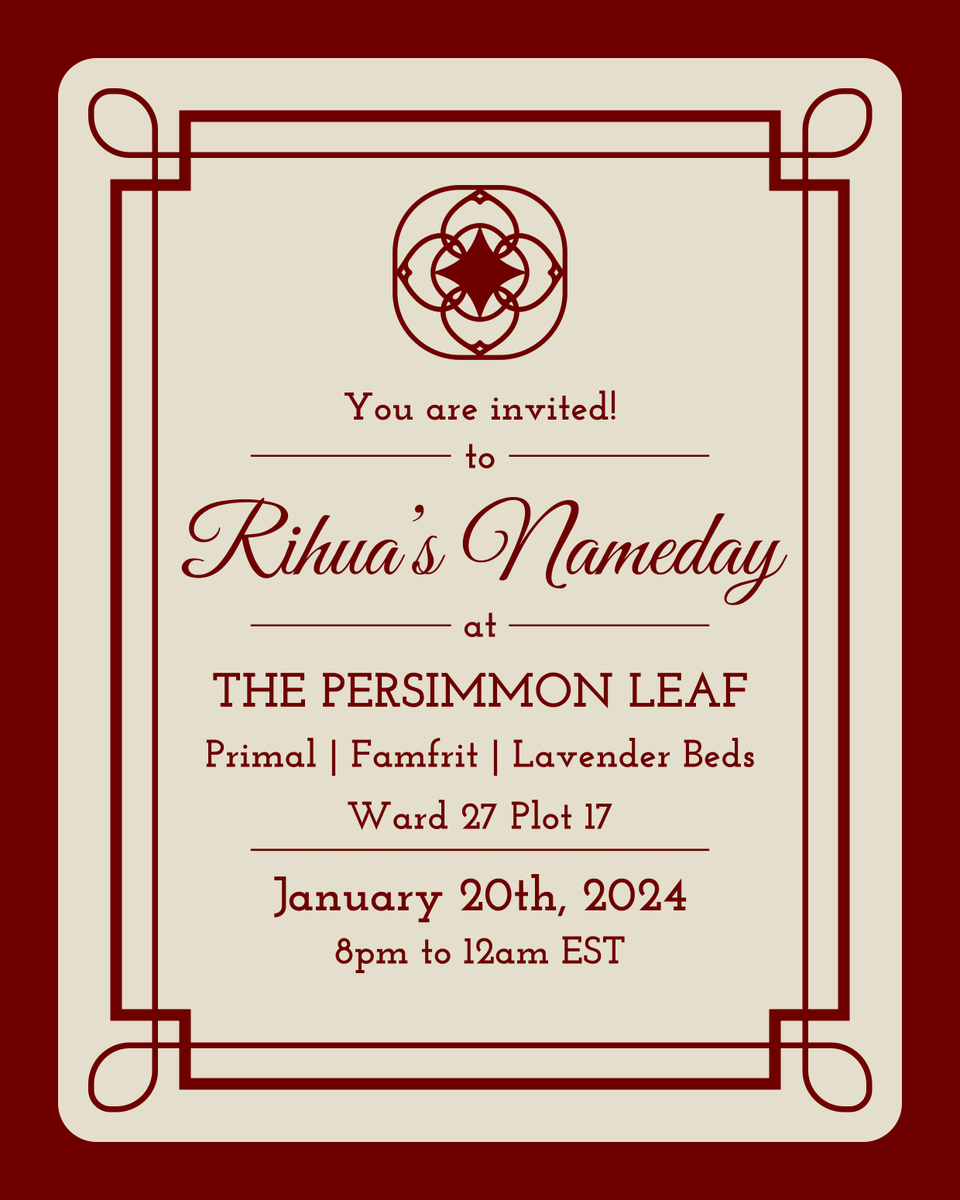 anko_bun's tweet photo. I'm throwing a birthday party for Rihua, and you're all invited!

It's not anything extravagant or an art party, but a general party where she(and I) get to serve everyone free food and good vibes! You(and your blorbo) are the gift, so please bring yourself! (And your work, too!) https://t.co/I7xV83ytZ6
