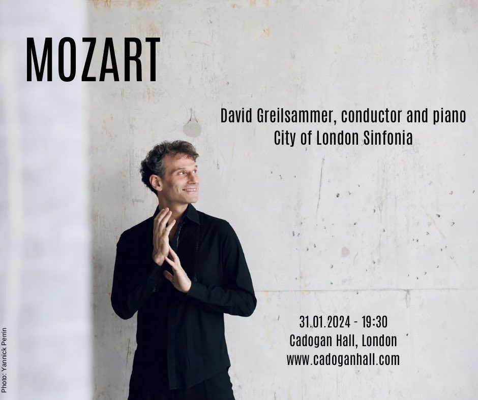 David Greilsammer (@greilsammer) on Twitter photo Coming up! A big Mozart night in London with 2 symphonies and 2 piano concertos 😍😍 See you at <a href="/cadoganhall/">Cadogan Hall</a> alongside the wonderful <a href="/CityLdnSinfonia/">City of London Sinfonia (CLS)</a> 🇬🇧🎶 Info/tickets: cadoganhall.com/whats-on/city-… Coming up! A big Mozart night in London with 2 symphonies and 2 piano concertos 😍😍 See you at <a href="/cadoganhall/">Cadogan Hall</a> alongside the wonderful <a href="/CityLdnSinfonia/">City of London Sinfonia (CLS)</a> 🇬🇧🎶 Info/tickets: cadoganhall.com/whats-on/city-…
