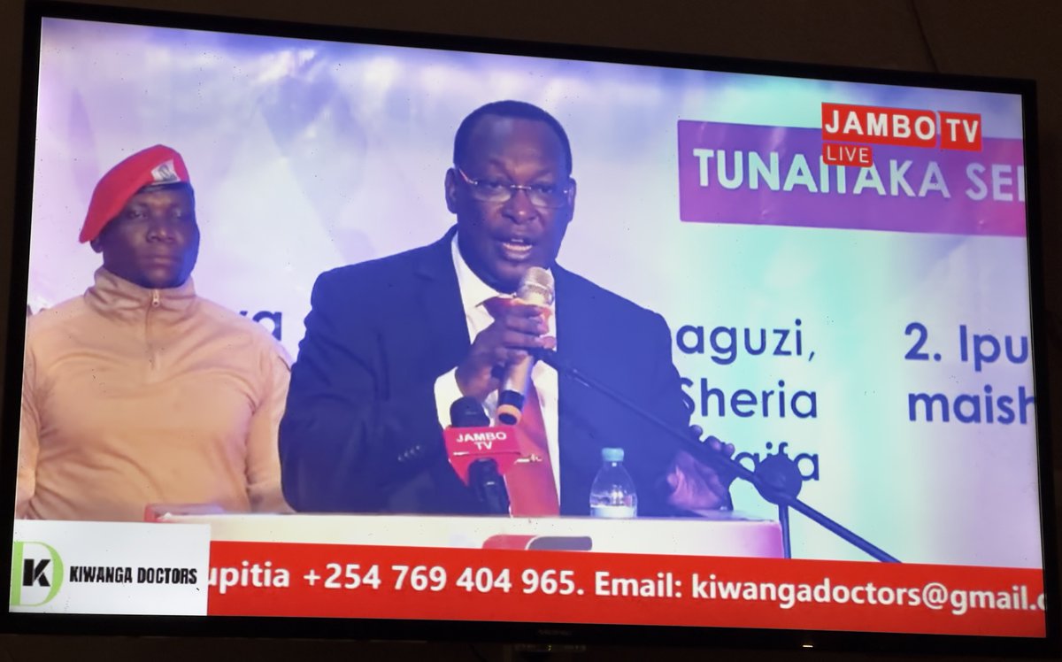 IAMartin_'s tweet photo. . @Jambotv_ appreciation tweet. 💪

Ni kwa bahati mbaya sana, tunaye WAZIRI wa habari ‘BUMUNDA’ ambaye ametishia vyombo vya habari visifike katika mkutano wa CHADEMA, Mikocheni, Kinondoni, Dar es Salaam. Lakini hata hivyo ujumbe wetu utafika kwa umma leo. Tunao ujumbe mzito sana leo.