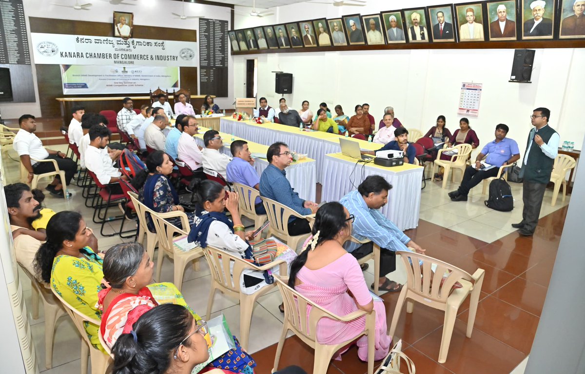 Branch MSME Development & Facilitation Office, Ministry of MSME, Govt. of India, Mangaluru in association with KCCI organized a Seminar on MSME Competitive (LEAN) Scheme on Wednesday, 10th January, 2024 at 2.30 p.m at KCCI Meeting Hall, Mangaluru.