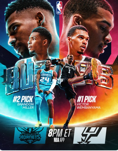 monkeynatalie12's tweet photo. Exciting matchup as the top 2 picks of the 2023 NBA Draft clash! 2020-21 #KiaROTY LaMelo Ball returns. Watch on the NBA App for the action. 🏀🔥 https://t.co/WeU6EIANJ2