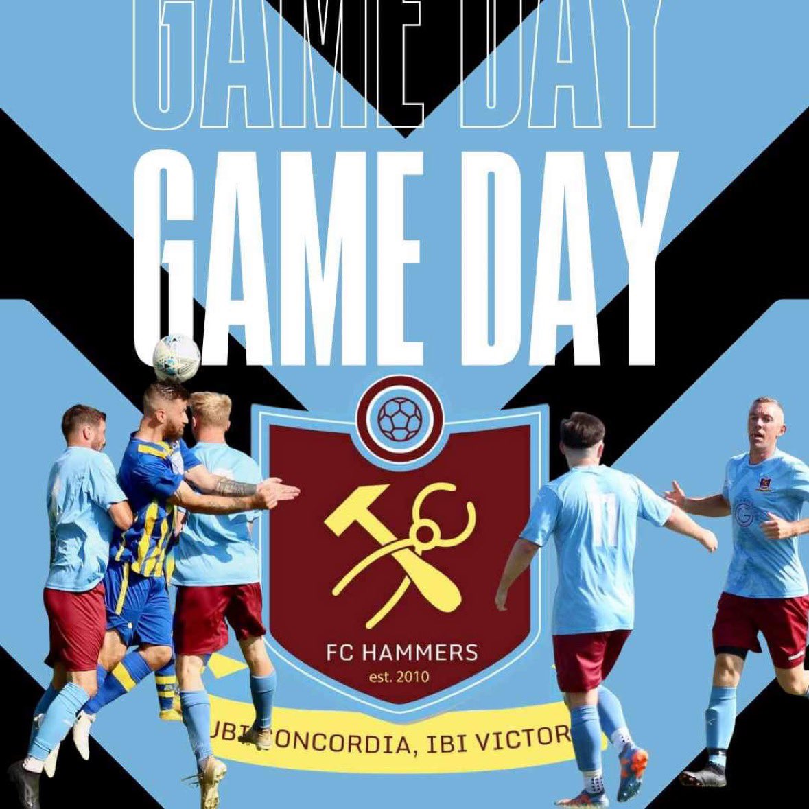 FCHammers2023's tweet photo. ⚒️ Game day ⚒️

🆚 The Black Bull Football Club Reserves 

⏰14:00 KO

🏟️ Sutterton Glebe Playing Field

🏆 Division Two

#UTH https://t.co/UitgahaoCN