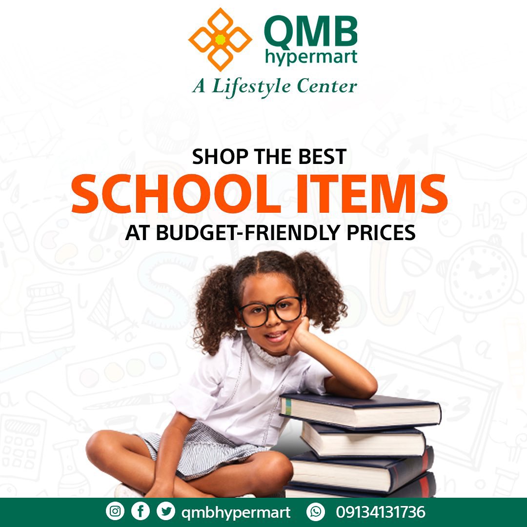 QMBHypermart's tweet photo. Find Everything You Need for Back-to-School Success at QMB Hypermart!

What are you waiting for? Send a DM now, order via the link in our bio or visit us at QMB Builders Mart Road, Lekki-Epe Expressway, Lekki.

#BackToSchool #lekkistores
#QMBHypermart #supermarket https://t.co/Q8KMmwi2oP