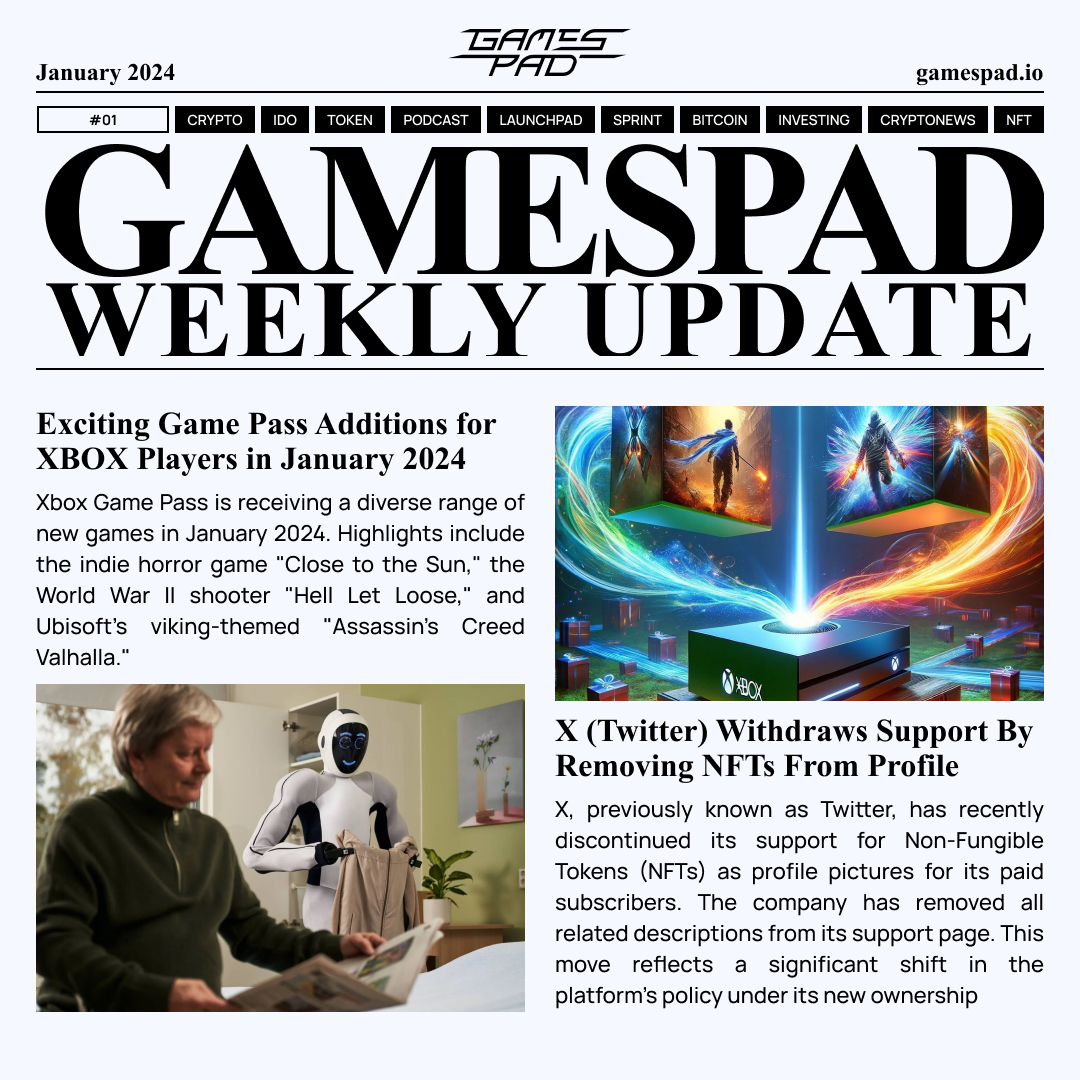 gamespad_vc's tweet photo. 🔔 The latest #cryptonews of this week is here! Follow #GamesPad to stay updated on all the hot news. https://t.co/veowzLpRiF