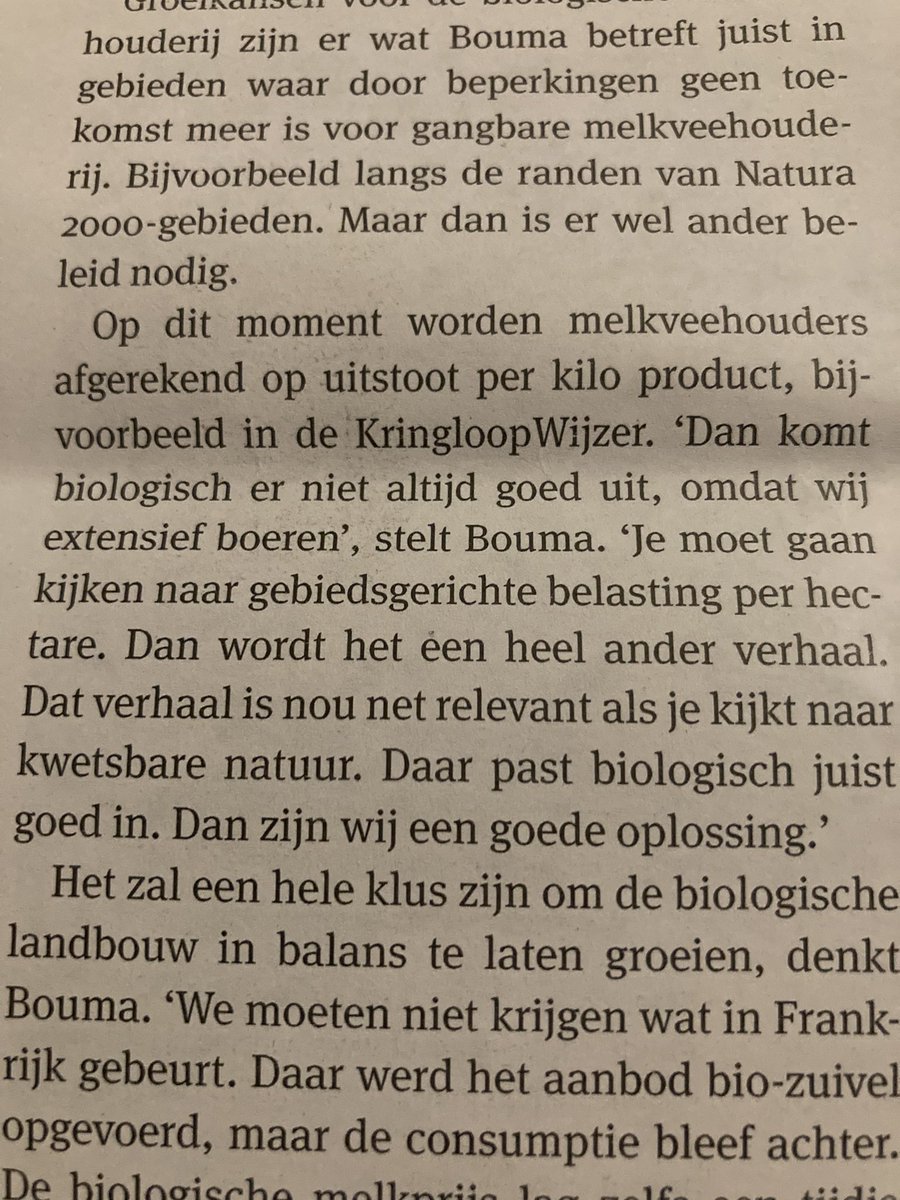 PWBlok's tweet photo. Opmerkelijk, als je op uitstoot niet zo lekker scoort dan maar de berekening aanpassen. Een Global Warming Potential via een Product Life Cycle per hectare uitdrukken 😳 https://t.co/M4OONtotbm