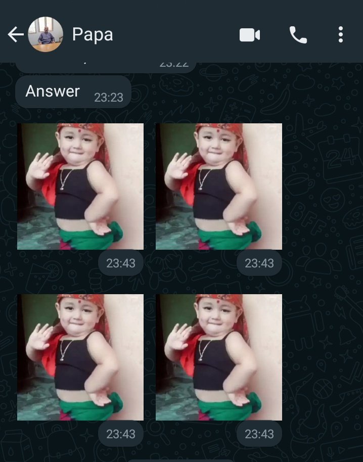 Content_4you's tweet photo. My little sister and her obsession with sending me stickers from my father's number. https://t.co/1kZeTvvhHS