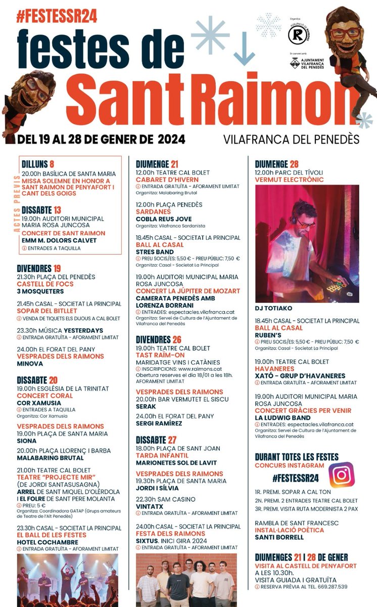 #programa
<a href="/VilafrancaAj/">Ajuntament de Vilafranca del Penedès</a> 
<a href="/casalvilafranca/">Casal de Vilafranca - Societat La Principal</a>