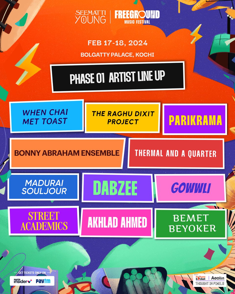 Freeground_'s tweet photo. Drumroll, please! Phase 1 lineup just dropped - The hype is REAL! 🚀 
#LineupAlert #FGMF https://t.co/LsLA7gDJrX