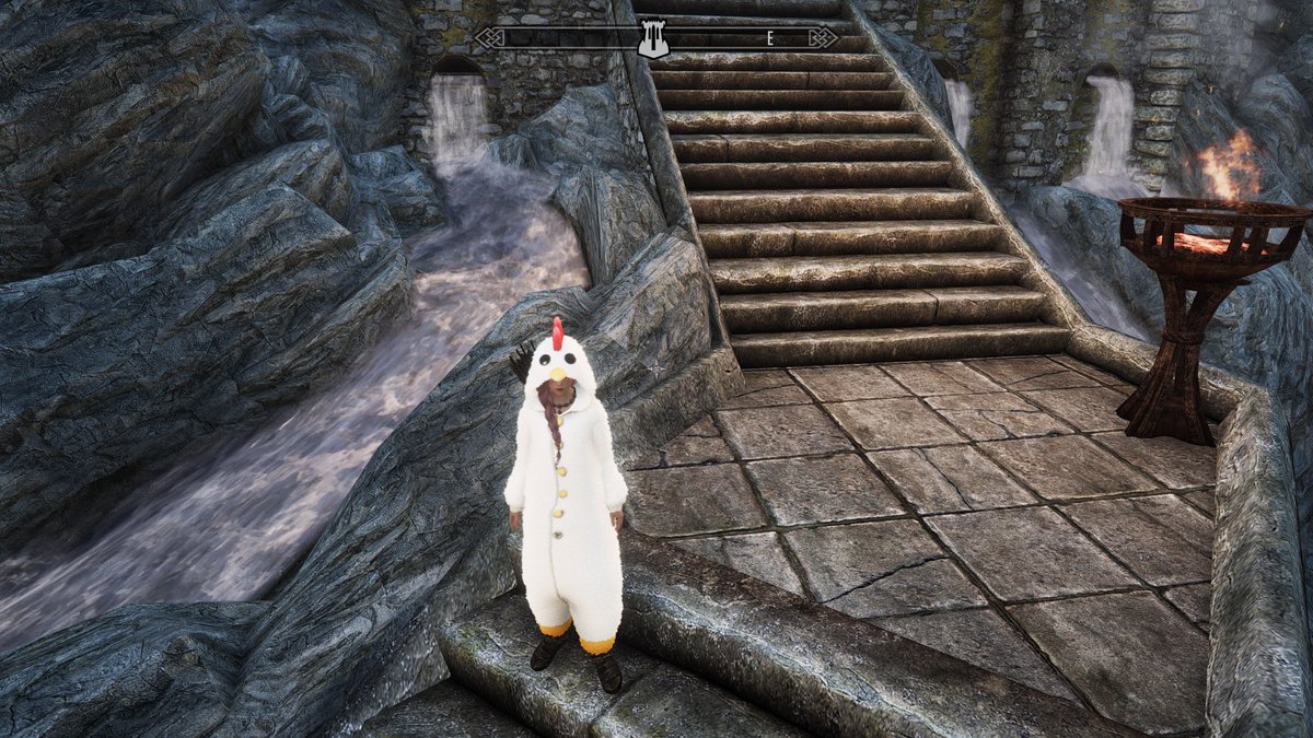 cloudkitichu's tweet photo. im just a chicken dovahkiin >.< https://t.co/SsfmBOZqlS