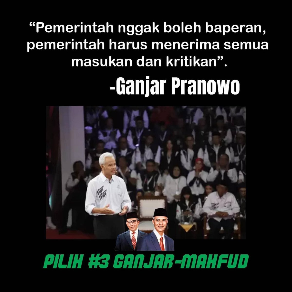🧏  Ganjar Mahfud Hebat #Coblos3 #3GM #DuluJokowiSekarangGanjar DiTPSpastikan AYAHBowoGBRAN Ganjar Pranowo memang luar biasa, baik sebagai pemimpin negara maupun sebagai kepala keluarga