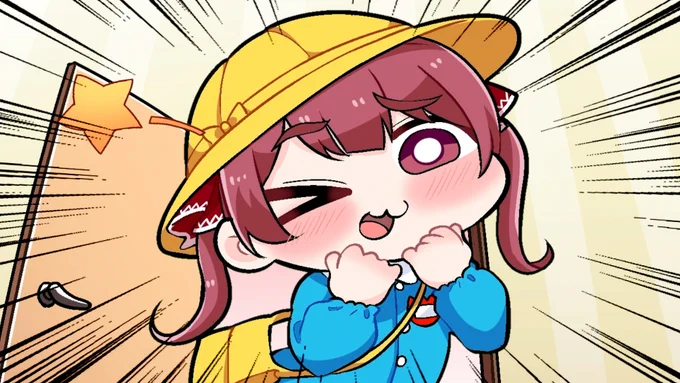 【手描き】夏色まつりであっても、ロリマリンはキツすぎた件について【こまいぬ/切り抜き/ホロライブ】  #祭絵 #マリンのお宝