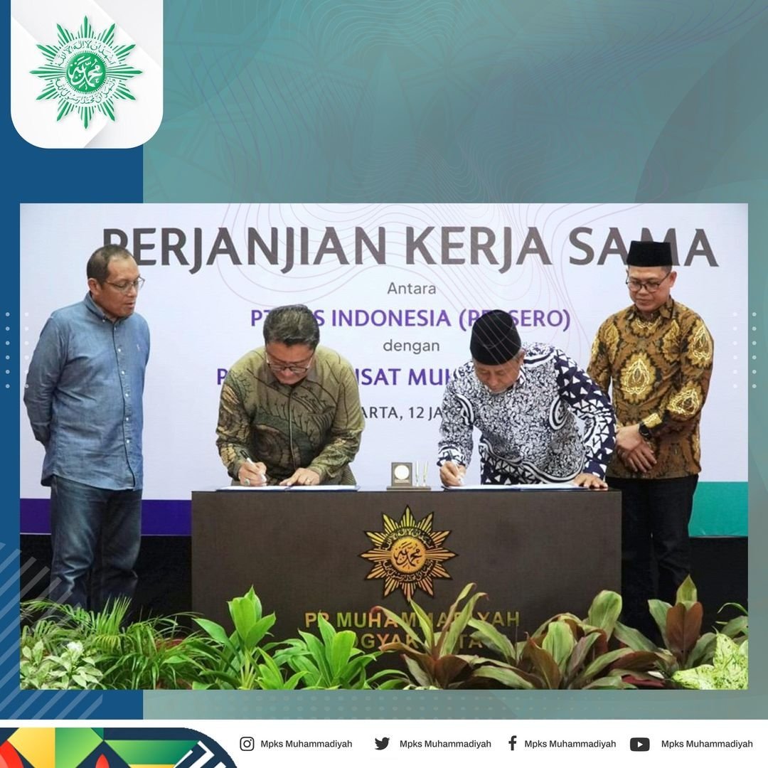 MPSMuhammadiyah's tweet photo. Penandatanganan perjanjian induk antara PT POS INDONESIA (PERSERO)
dengan Pimpinan Pusat Muhammadiyah 
tentang Pengelolaan AgenPOS Layanan Kasa Kurir di AUMSOS.

Yogyakarta, 12 Januari 2024

#Muhammadiyah
#mpksmuhammadiyah
#aumsos
#lensamu
#posindonesia https://t.co/oJIivZjt1R
