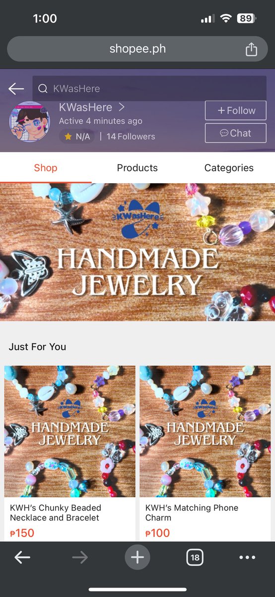 KWasHere01's tweet photo. wanna share that I now have my own shopee store hehe
will be selling handmade jewelry for now
and adding my art merch in the future hehe
#artph #smallbusinessowner https://t.co/6r8chXLeaH