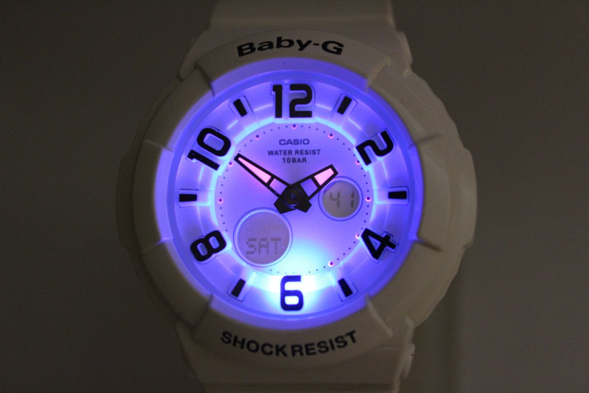 GshockTkhs's tweet photo. Do not hesitate to offer any price.  CASIO vintage BGA-132 white Baby-G https://t.co/oK3Y3UFYT7 #casiogshock #pinkwatch #watchforgift https://t.co/kchwBtOubL