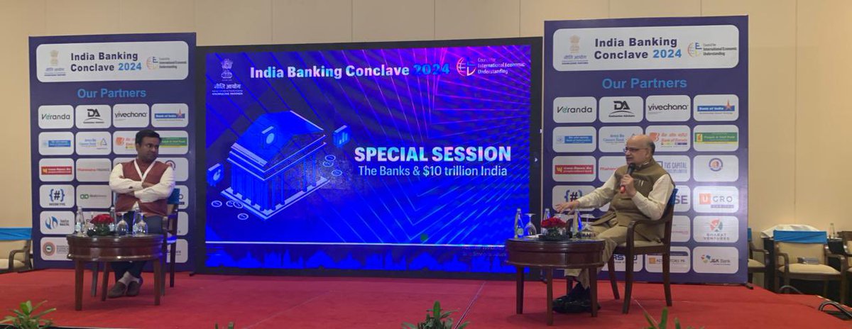 With India having more cultivable area than any other country, including US, with the kind of diversity of climate, can make india food bowl for the world. BVR Subramanyam CEO @NITIAayog at India Banking Conclave, @cieu_official