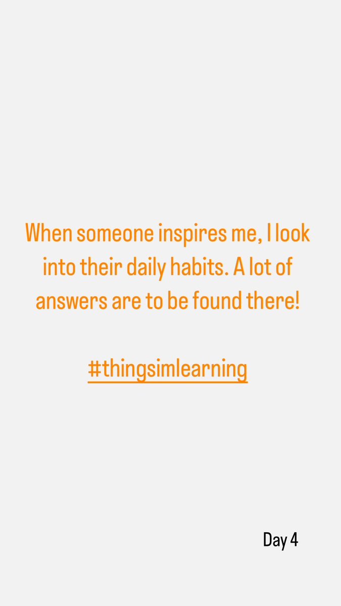 #thingsimlearning
