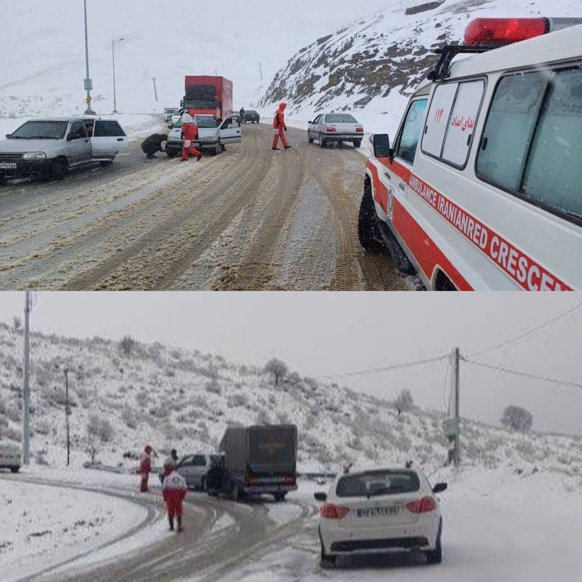 DMBaghfalaki's tweet image. .@Iranian_RCS’ #K&amp;amp;B province dispatched #SAR teams, swiftly #extricated 77 vehicles &amp;amp; #relieved 300 affected passengers by blizzard &amp;amp; #avalanche in #Margon county, offering them #food &amp;amp; #shelter on Jan 12. Their dedication in the face of adversity is truly commendable. 🙌❄️ @IFRC