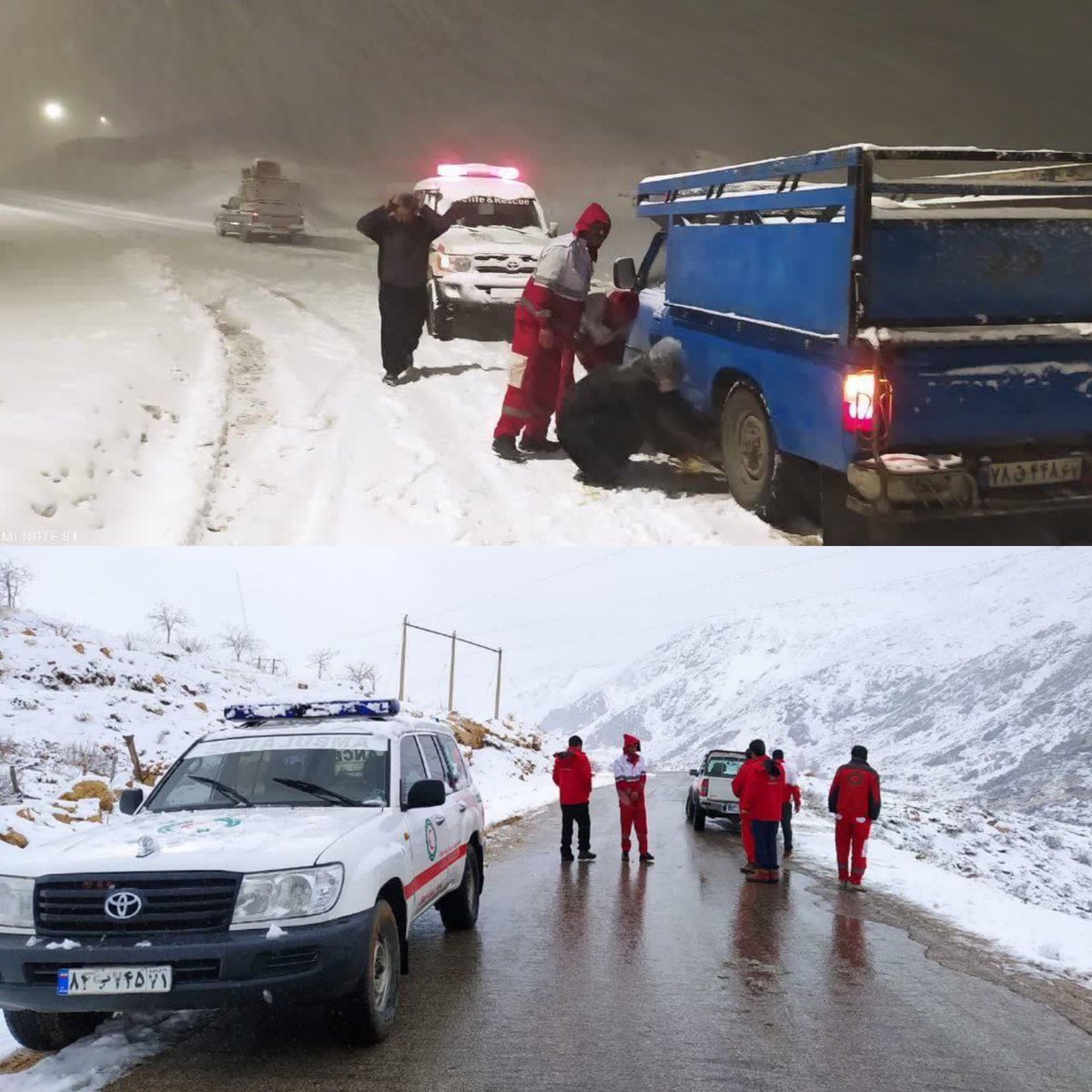 DMBaghfalaki's tweet image. .@Iranian_RCS’ #K&amp;amp;B province dispatched #SAR teams, swiftly #extricated 77 vehicles &amp;amp; #relieved 300 affected passengers by blizzard &amp;amp; #avalanche in #Margon county, offering them #food &amp;amp; #shelter on Jan 12. Their dedication in the face of adversity is truly commendable. 🙌❄️ @IFRC