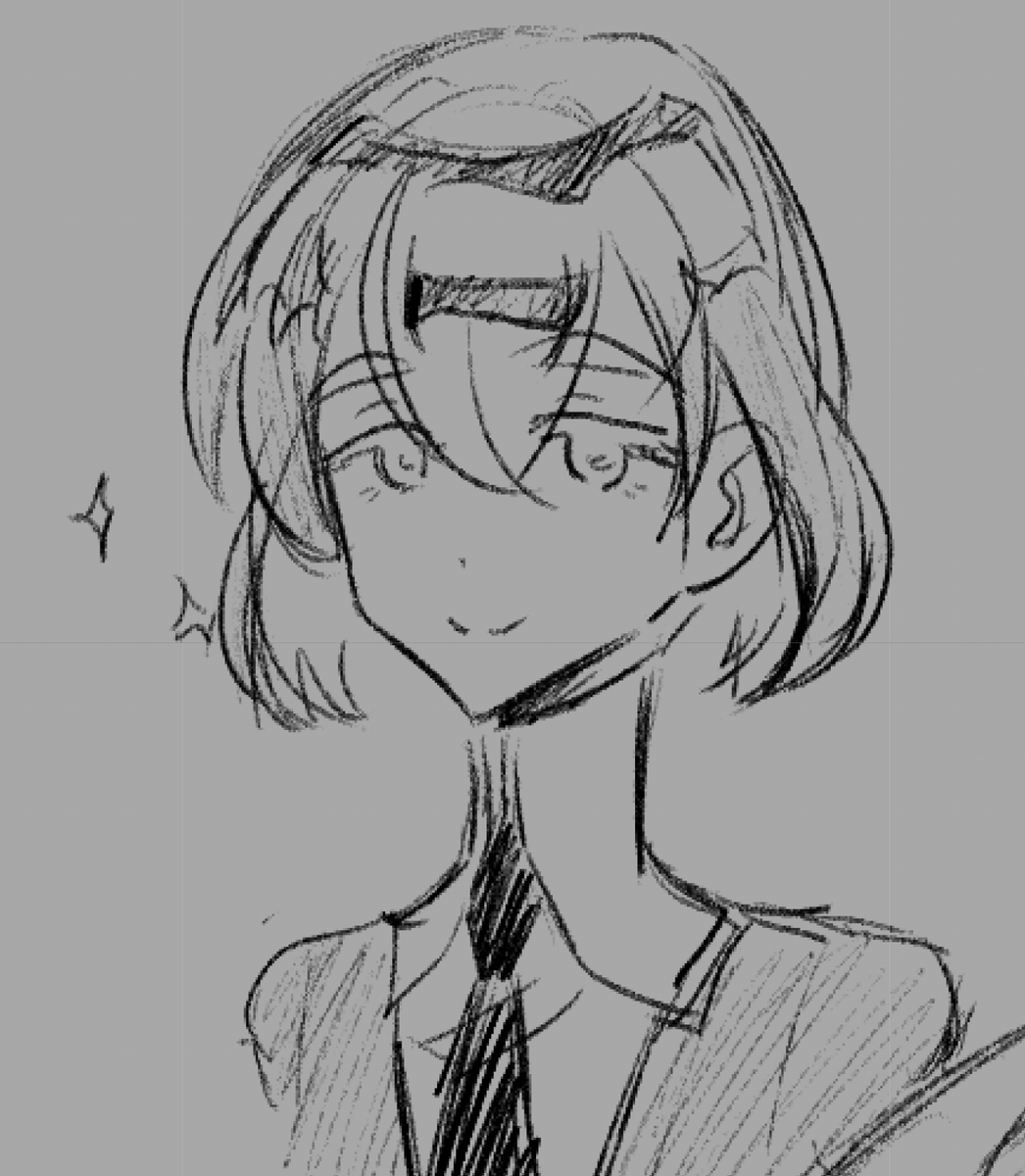 Just a quick sketch of Diamond
#housekinokuni_fanart 
#宝石の国