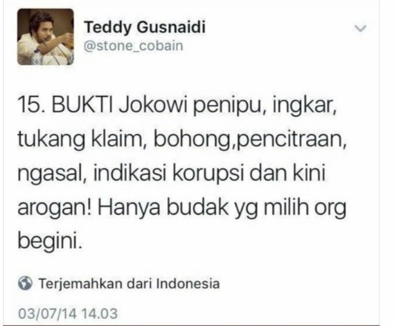 <a href="/TeddGus/">Teddy Gusnaidi</a> Presiden <a href="/jokowi/">Joko Widodo</a>  
Di mata ... 🙄😳😲