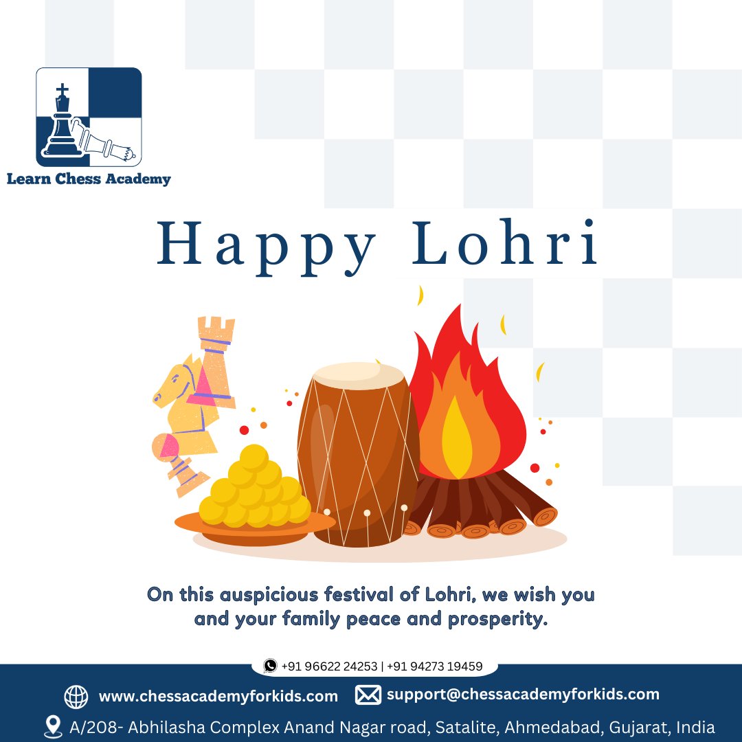 LearnChessAcade's tweet image. May the bonfire of #Lohri illuminate your life with positivity and prosperity
#lohri #lohricelebration
#chessteacher #chessclass #learnchessacademy #maitreysoneji #chessacademyforkids #chess #certifiedchesscoach #chessonline  #onlinechessclass #chesscoaching #chessacademy