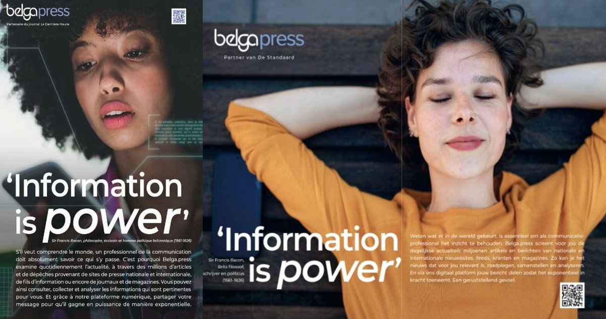 📣 Exciting News for Belgian media professionals

We're thrilled to announce our latest media campaign, "Information is Power", now in all national print newspapers in Belgium. This campaign showcases the unparalleled benefits of our B2B platform, tailored for real-time Belgian