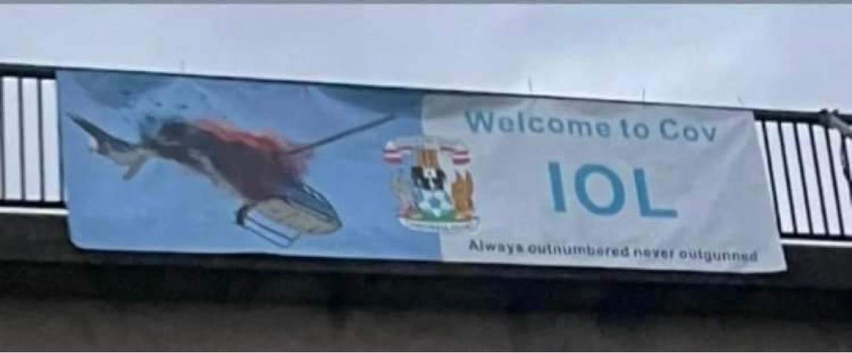 thefoxesarms's tweet photo. Call yourself football fans @Coventry_City don't care if it's a small minority its vile disgusting disrespectful. 5 people went to a football game and never came back. Hope you get everything you get today. Banter or opinions, yes, but this is far to far. #LCFC #COVLEI @LCFC 🦊🦊 https://t.co/y7DEdmV6Y9