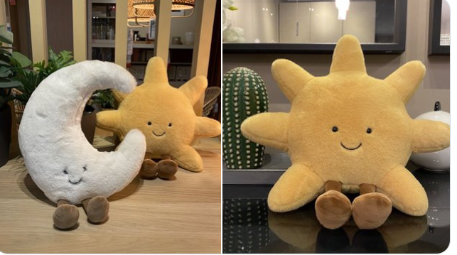 crip_zone's tweet photo. sun and moon plushies <3 https://t.co/1AM0fiDje2