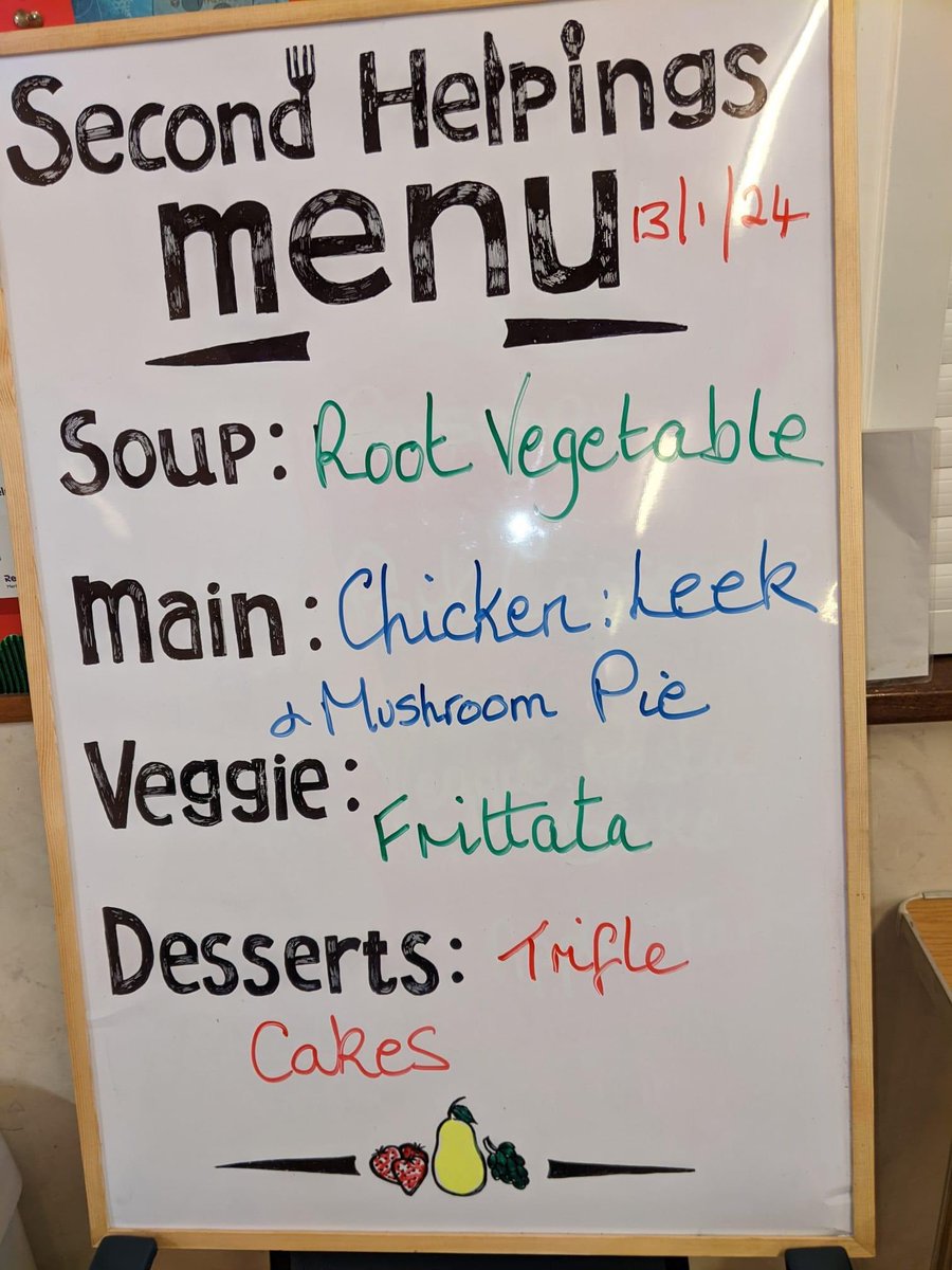 The sun is shining over Stamford today! 
And we have a beautiful menu for a beautiful day! Come and join us for a pay-as-you-feel meal freshly cooked meal! We will be at Barn Hill Methodist church 12-2pm. 
All welcome! The Pantry will be open too if you need any food shopping