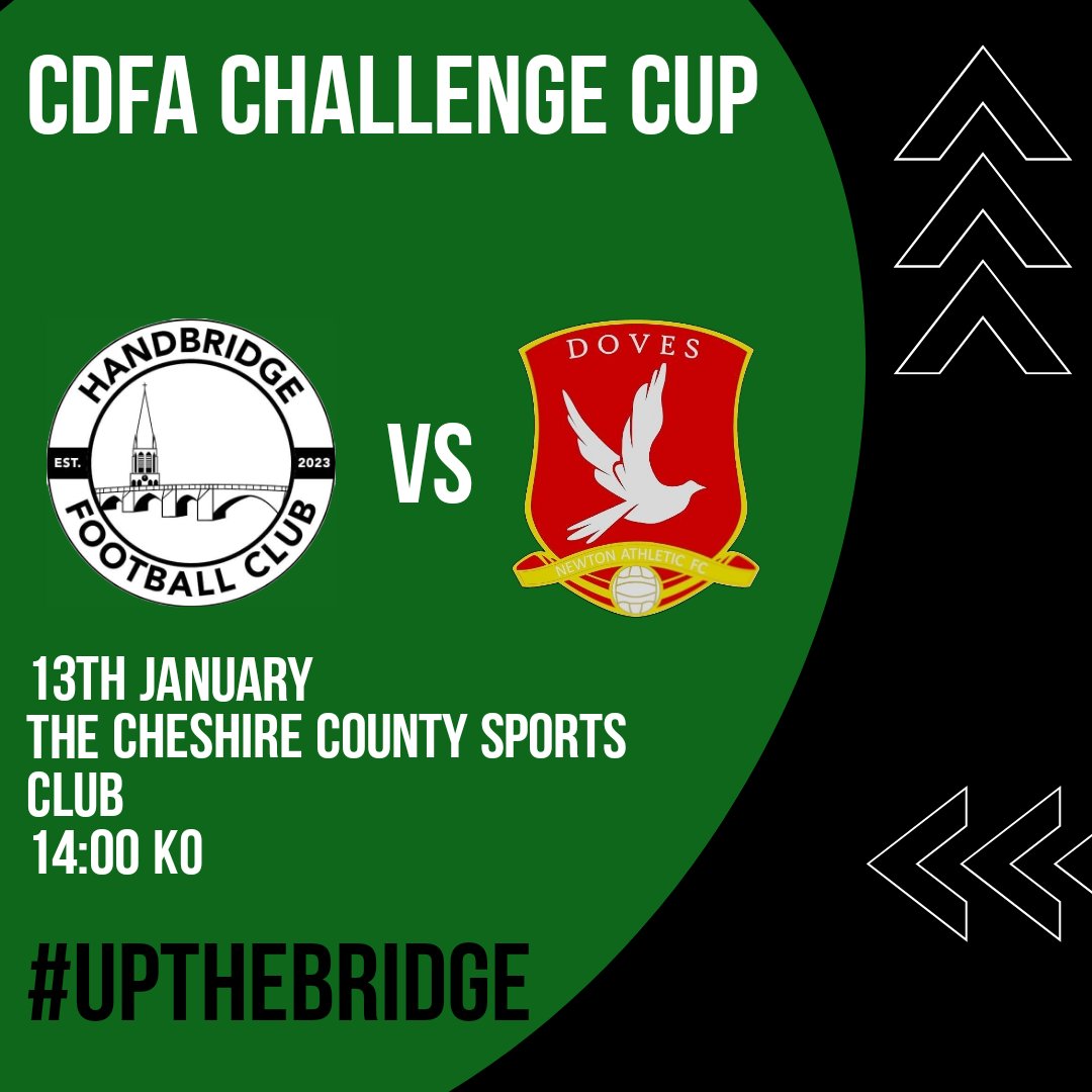 HandbridgeFC (@handbridgefc) on Twitter photo CDFA Challenge CUP π
π <a href="/CheshireThe/">The Cheshire</a>
ποΈ Newton Athletic FC
π KO 2pm
π 13th January
#UPTHEBRIDGE ππ€ππ€ CDFA Challenge CUP π
π <a href="/CheshireThe/">The Cheshire</a>
ποΈ Newton Athletic FC
π KO 2pm
π 13th January
#UPTHEBRIDGE ππ€ππ€