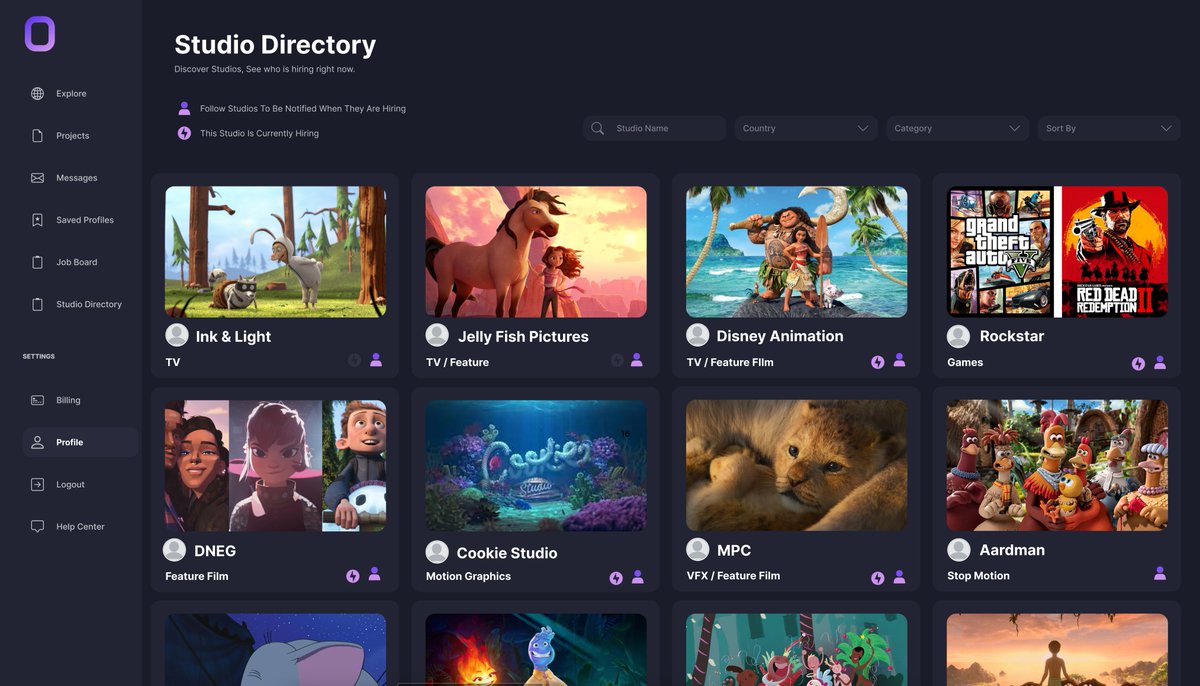 animframework's tweet image. FREEBIE ALERT 🎁 

We&apos;re giving all artist in the Animation Framework a FREE studio directory!! 

You can see what studios are hiring right now! 

You can follow studios, to be notified when they are hiring, and search for studios based on location, category, name and more.…
