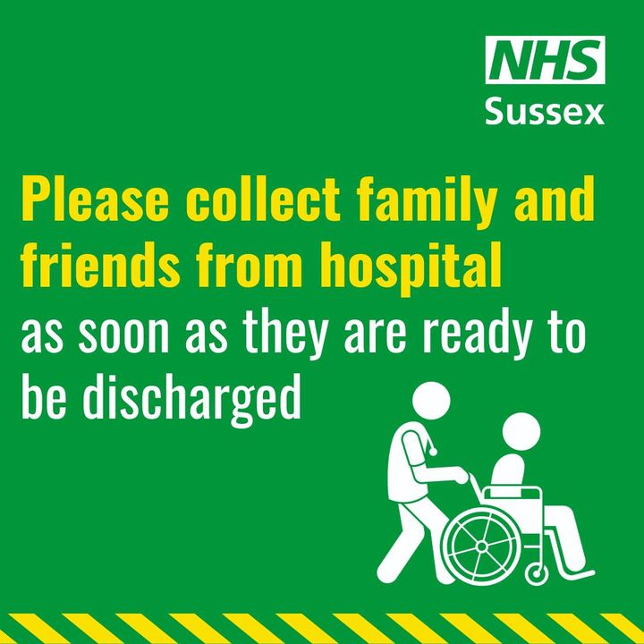 To help relieve pressure on our hospitals, staff are working hard to get patients who are ready to go home quickly and safely. If you have a family member or loved one ready to leave hospital, please speak to ward staff about how you can help.