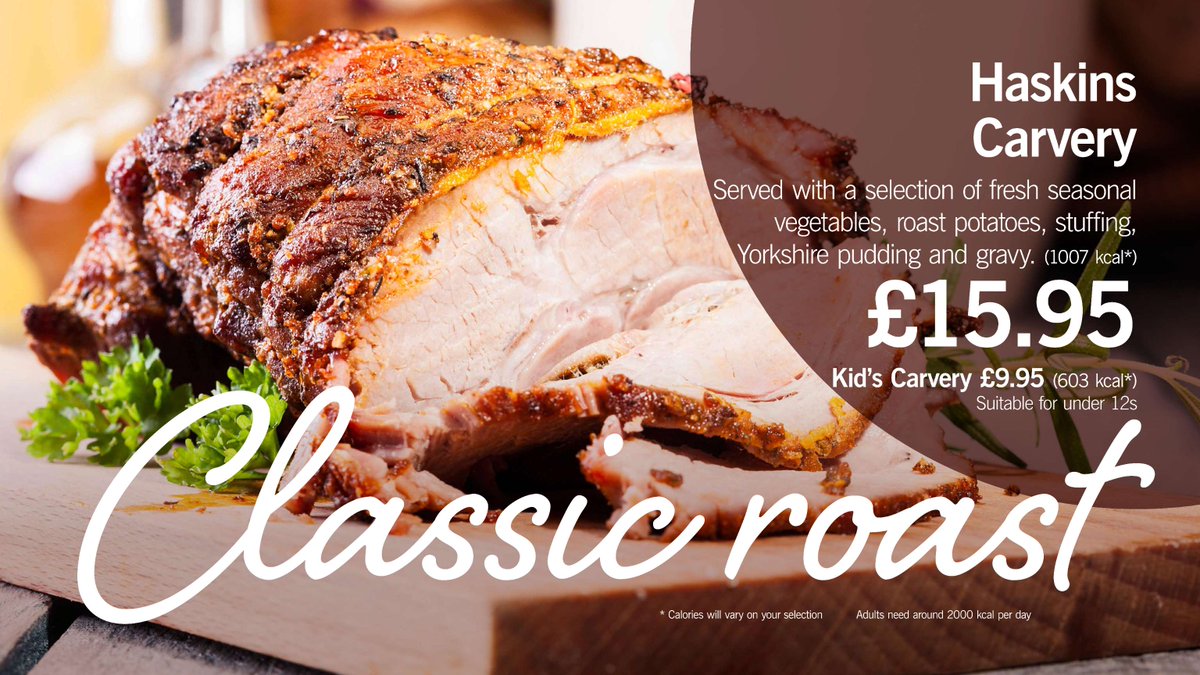 Even though Christmas dinner may now be a memory, our love for Carvery never fades!

Served every day from 11.30am - 3.00pm; come along with the family and leave the washing up to us!

#Haskins #HaskinsRestauarant