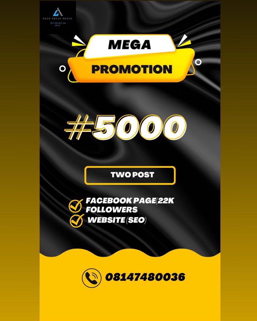 dashpressmedia's tweet photo. Mega Promotion
#5000 for two post
- Facebook Page 22k Followers
- Website Seo
Contact: send a dm or send a Whatsapp message to +2348147480036
#dashpressmedia
#dashpressmedia
#explorepage #explore #gaintrick #lifeoftutu #explorepages #gainwithmchina #followforfollowbac https://t.co/ncUoDk499n